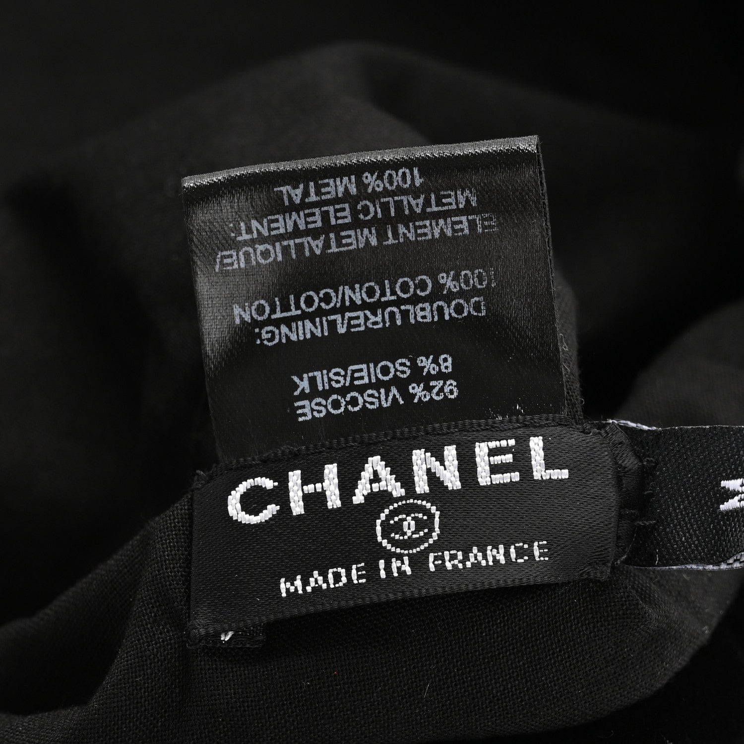Chanel Velvet Beret Hat M Black 8 of 8