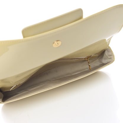 Louis Vuitton Patent Sobe Clutch Blanc Corail 5 of 14
