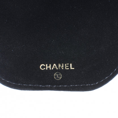 Chanel Caviar Round Jewelry Travel Case Black 9 of 9