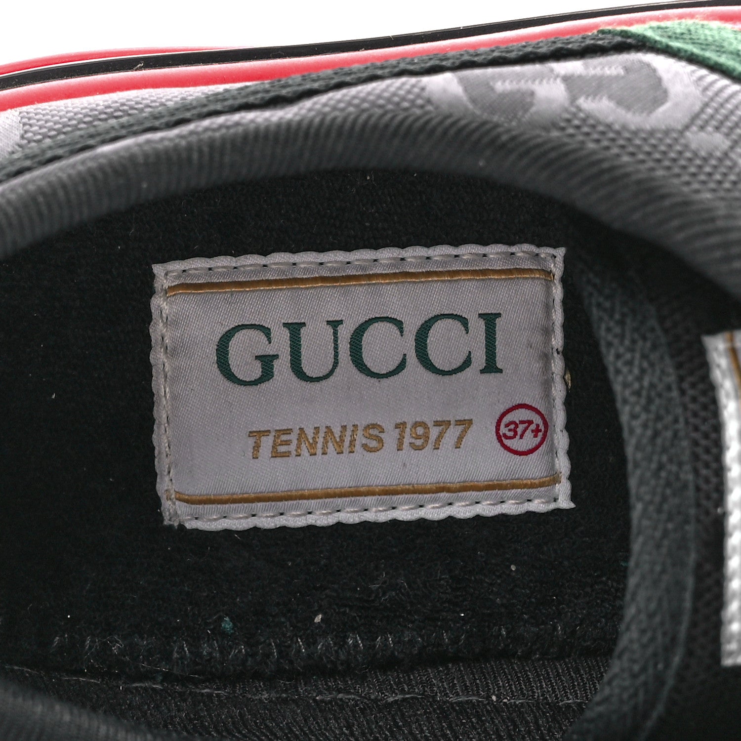 Gucci Econyl Nylon Web Monogram Off The Grid Womens 1977 Tennis Sneakers 37.5 Black 7 of 9