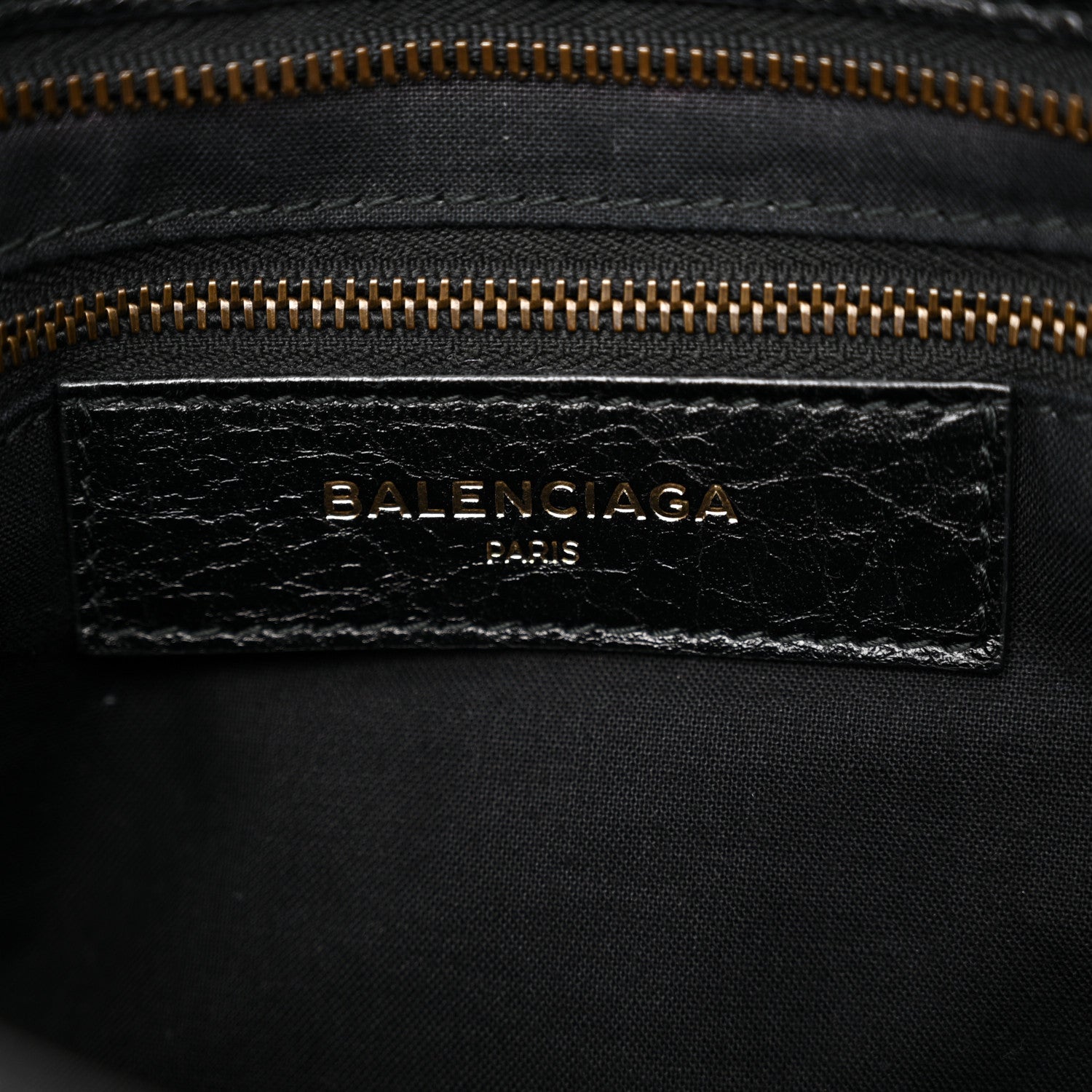 Balenciaga Agneau Classic Hardware S City Logo Strap Black White 7 of 14