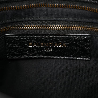 Balenciaga Agneau Classic Hardware S City Logo Strap Black White 7 of 14
