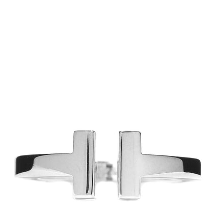 Tiffany Sterling Silver T Square Ring 52 6 1 of 4