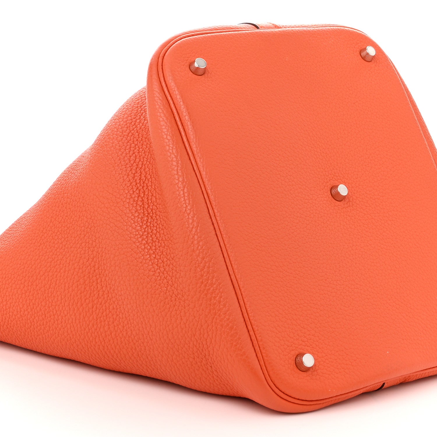 Hermes Taurillon Clemence Picotin Lock 26 GM Orange 9 of 10