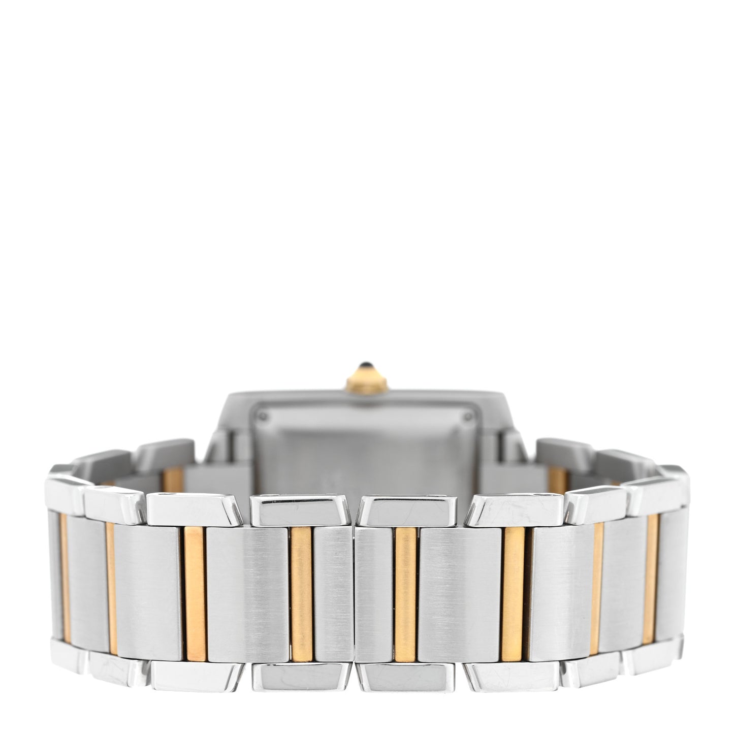 Stainless Steel 18K Yellow Gold 28mm Tank Francaise Automatic Watch