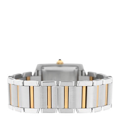 Cartier Stainless Steel 18K Yellow Gold 28mm Tank Francaise Automatic Watch 3 of 5