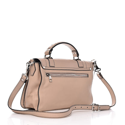Proenza Schouler Grained Calfskin Medium Contrast Stitch PS1 Satchel Sand 3 of 11