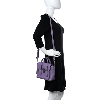 3.1 Phillip Lim Textured Calfskin Mini Pashli Satchel Violet 2 of 10