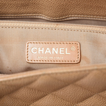 Chanel Caviar Quilted Grand Shopping Tote GST Beige 6 of 12