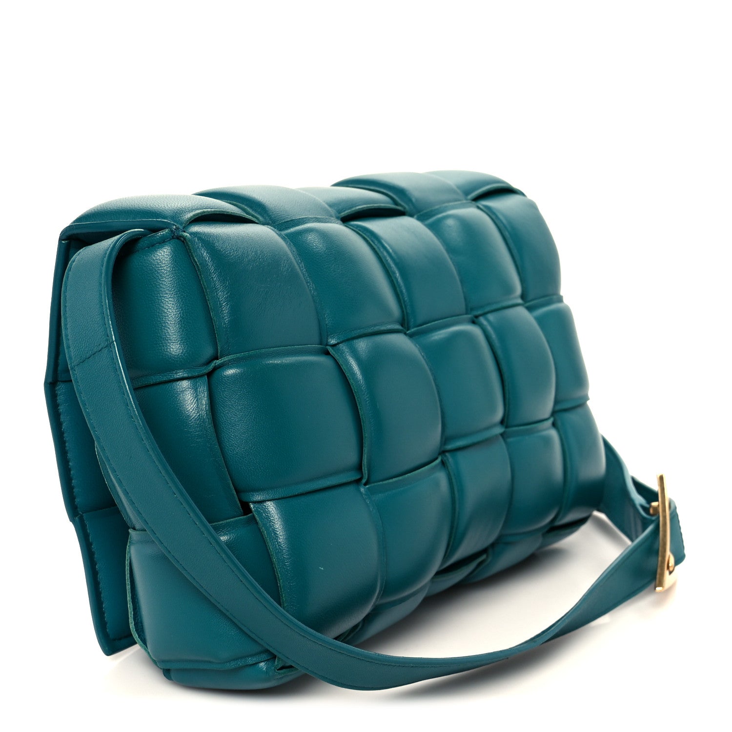 Bottega Veneta Nappa Maxi Intreccio Padded Cassette Crossbody Bag Mallard 3 of 12