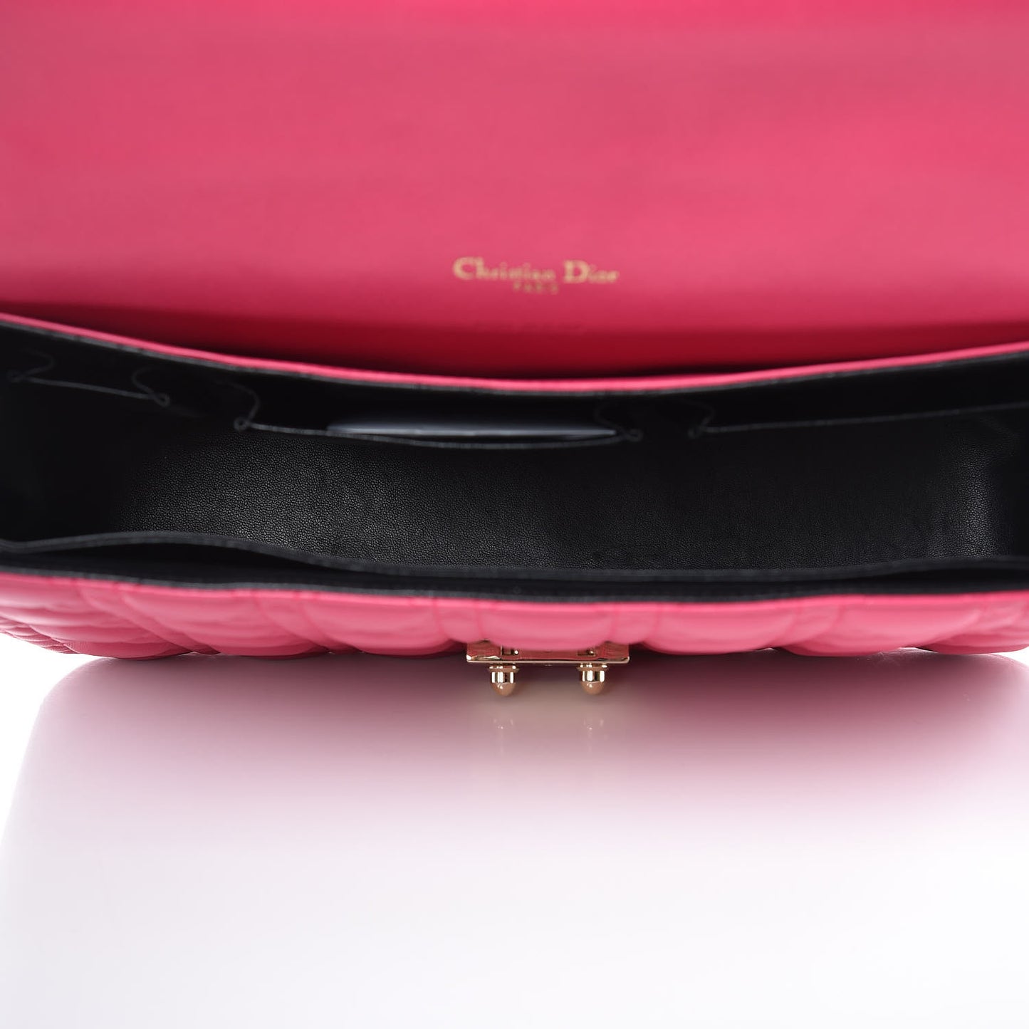 Lambskin Cannage Large Miss Dior Flap Pink