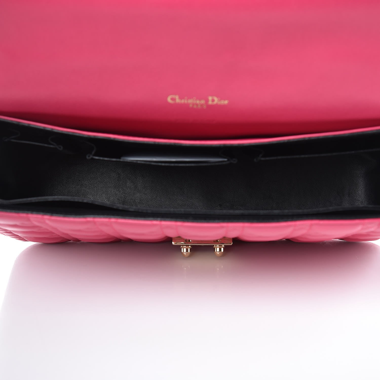 Christian Dior Lambskin Cannage Large Miss Dior Flap Pink 5 of 12