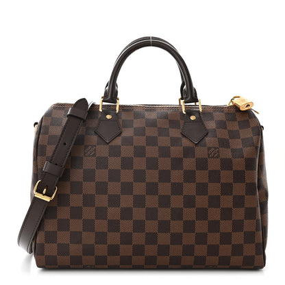Louis Vuitton Damier Ebene Speedy Bandouliere 30 1 of 10
