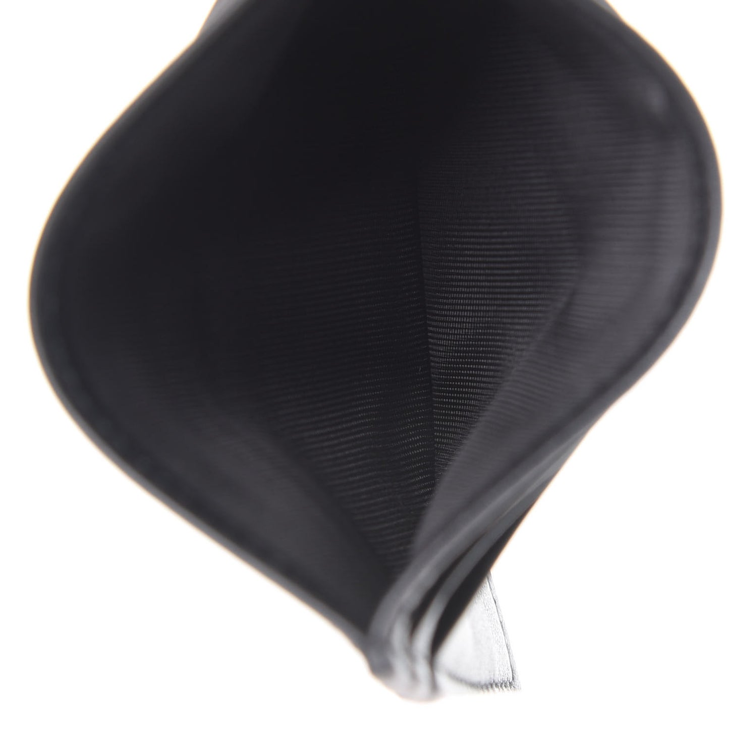 Calfskin Logo Card Holder Black