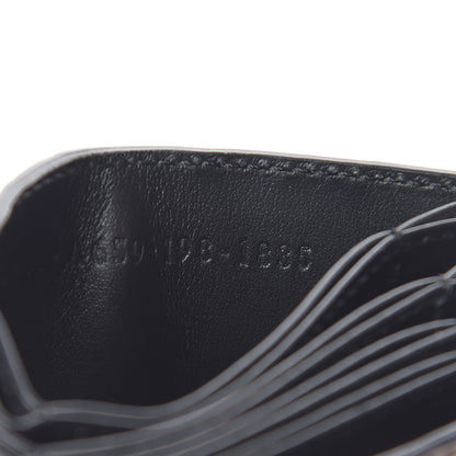 Fendi Vitello Liberty F is Fendi Bi-Color FF 1974 Embossed Gusseted Card Holder Maya Black 7 of 8