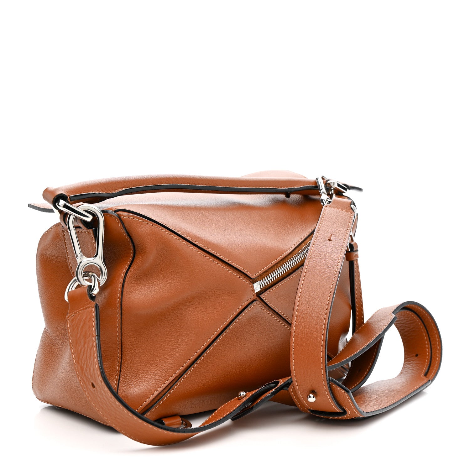 Loewe Grained Calfskin Small Puzzle Bag Tan 3 of 11