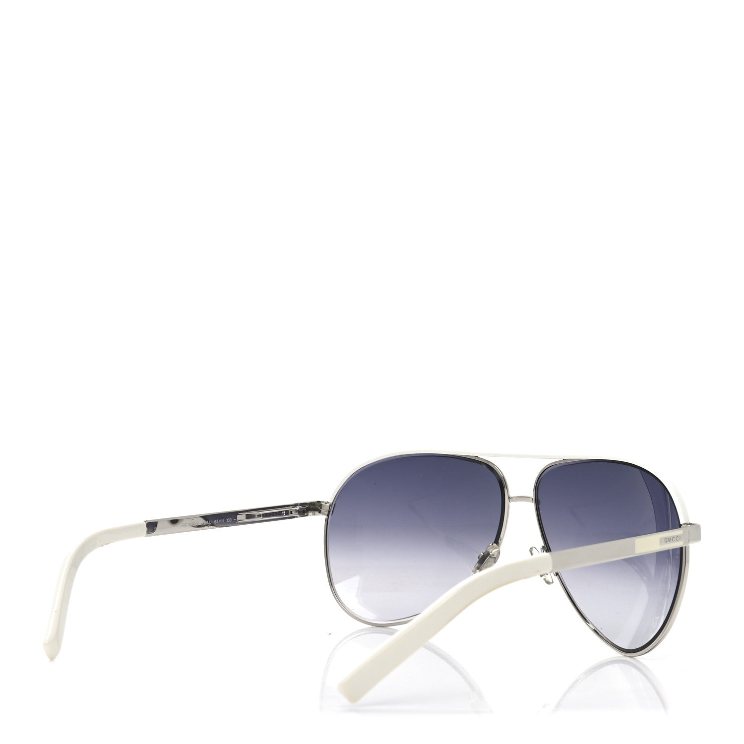 Gucci Aviator Sunglasses GG 1827/S White Silver 4 of 7
