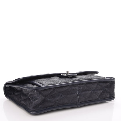 Chanel Caviar Quilted Large French Riviera Flap Navy Blue 5 of 9