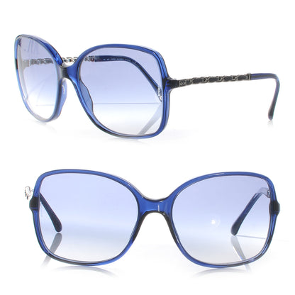 Chanel Chain Sunglasses 5210Q Navy Blue 1 of 5