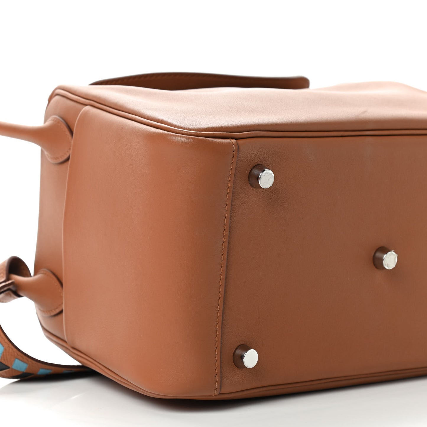Swift Epsom Lindy 26 Tressage De Cuir Gold Bleu Du Nord