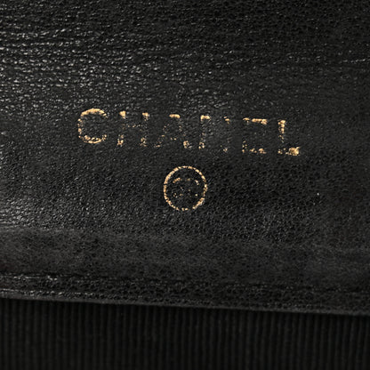 Chanel Lambskin Diamond Stitched Compact French Wallet Black 7 of 15