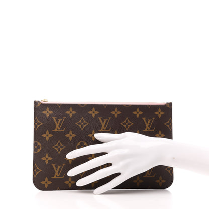 Louis Vuitton Damier Ebene Neverfull MM GM Pochette Rose Ballerine 2 of 7