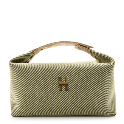 Hermes Wool Large Bride-A-Brac H Natte Pouch Vert Foret 1 of 6
