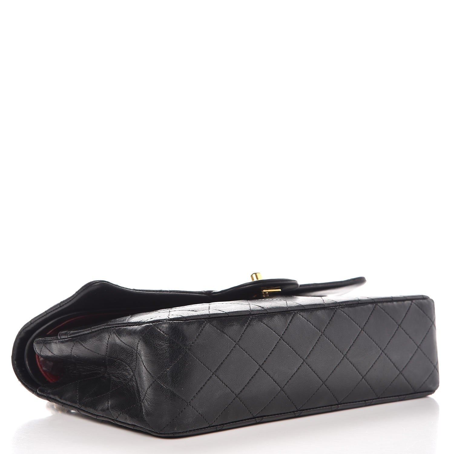 Chanel Lambskin Quilted Medium Double Flap Black 5 of 12