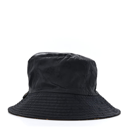 Louis Vuitton Nylon Monogram Reversible Bob Bucket Hat S Brown Black 8 of 12