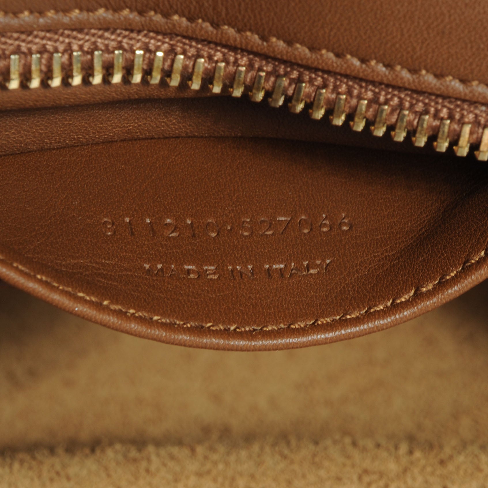 Saint Laurent Leather Small Classic Y Cabas Bag Cognac 8 of 10