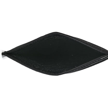 Saint Laurent Calfskin Crocodile Embossed Monogram Credit Card Case Black 5 of 9