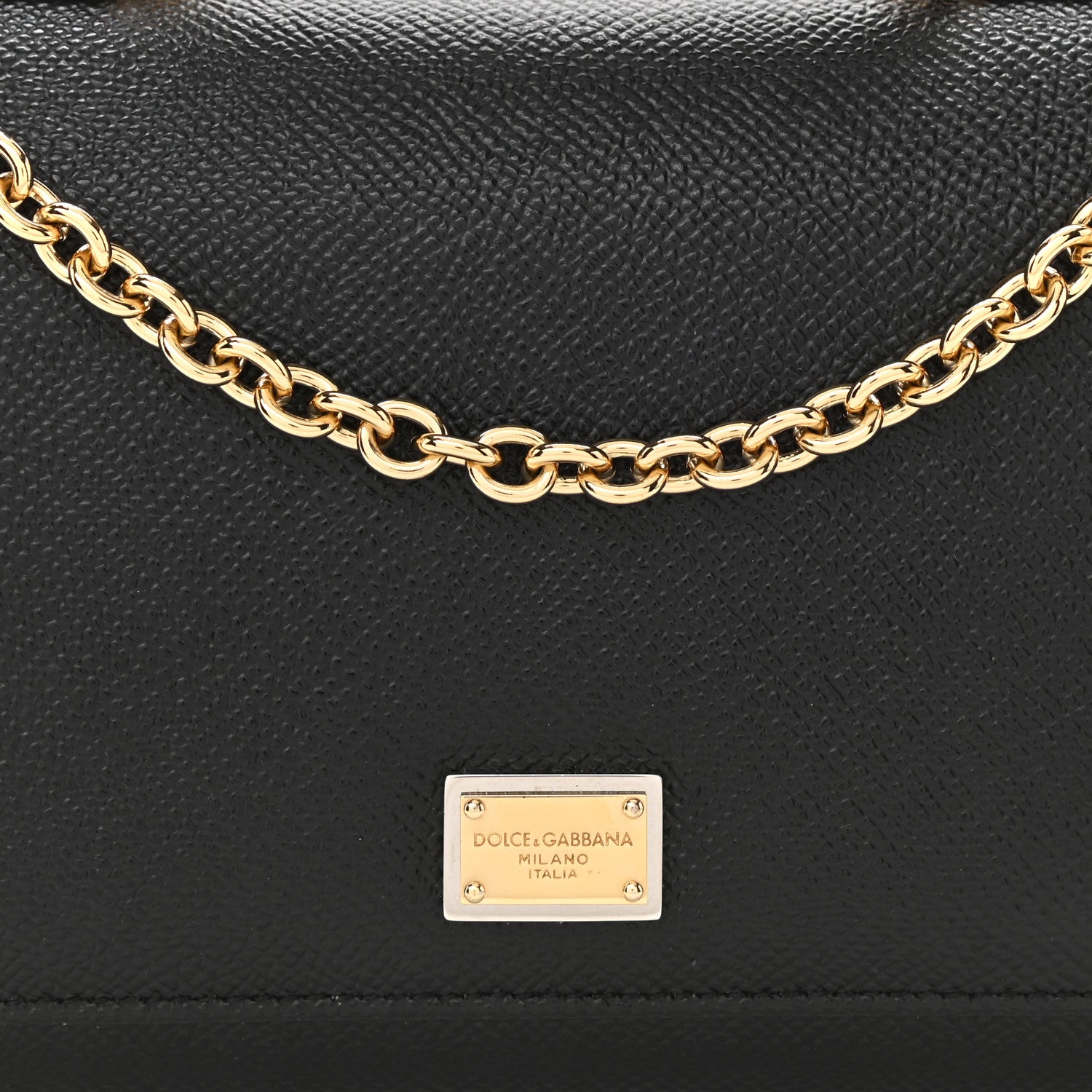 Dolce & Gabbana Dauphine Wallet On Chain Black 7 of 9