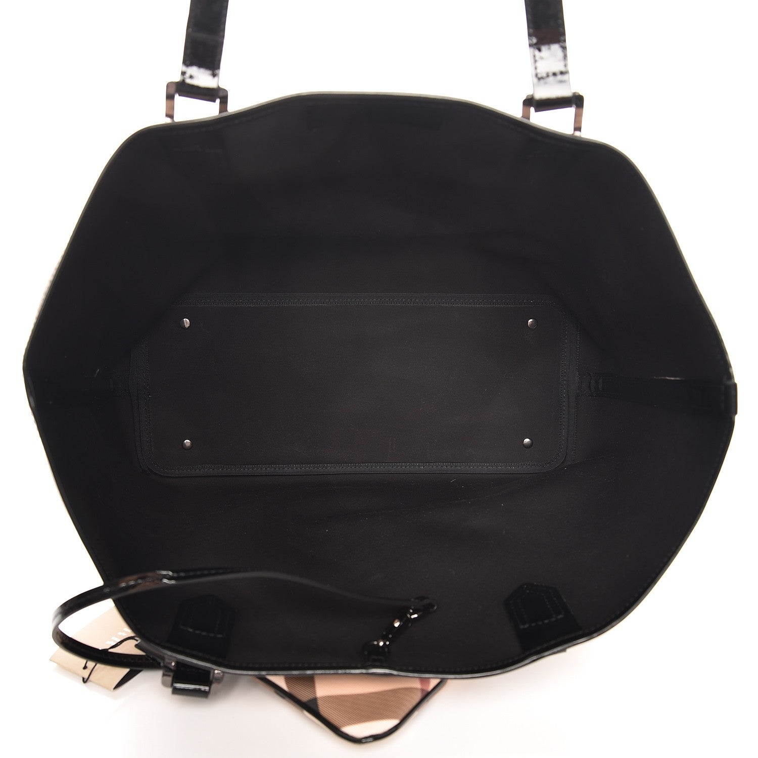 Burberry Nova Check Large Nickie Tote Black 6 of 10