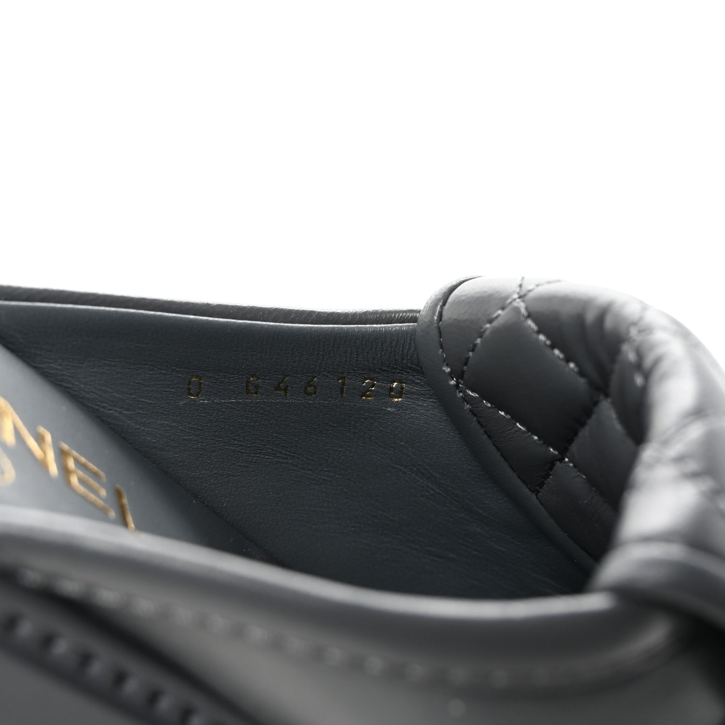 Lambskin Quilted CC Turnlock Mules 37 Dark Gray