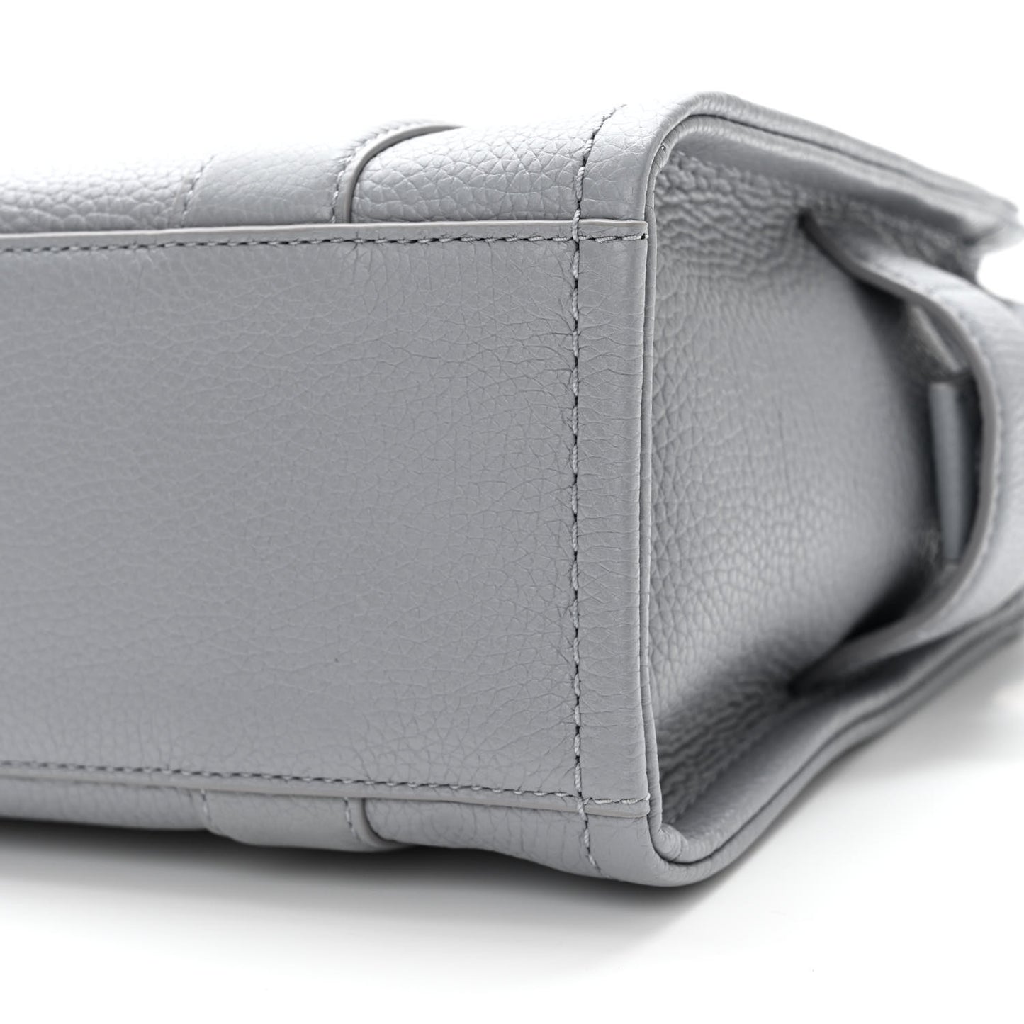 Grained Calfskin Small The Tote Bag Grey
