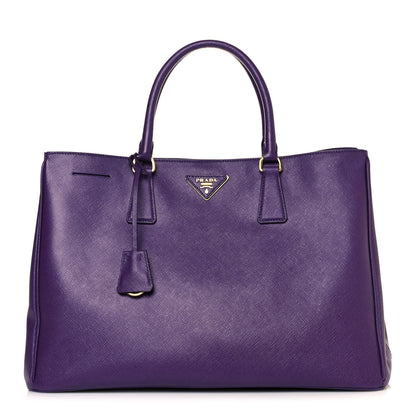 Prada Saffiano Lux Large Tote Iris 1 of 11