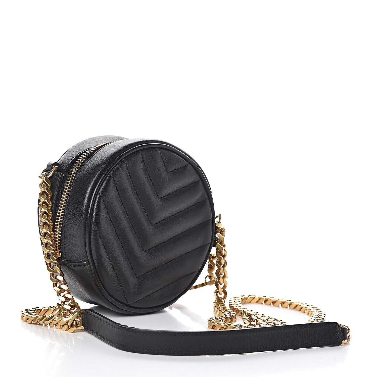 Saint Laurent Calfskin Matelasse Small Monogram Bubble Crossbody Black 3 of 10