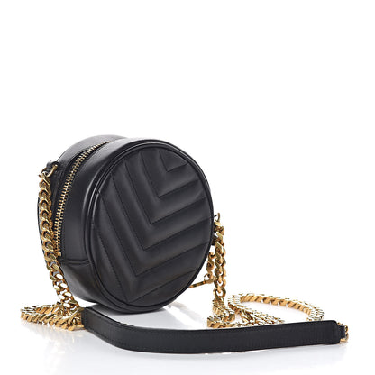 Saint Laurent Calfskin Matelasse Small Monogram Bubble Crossbody Black 3 of 10