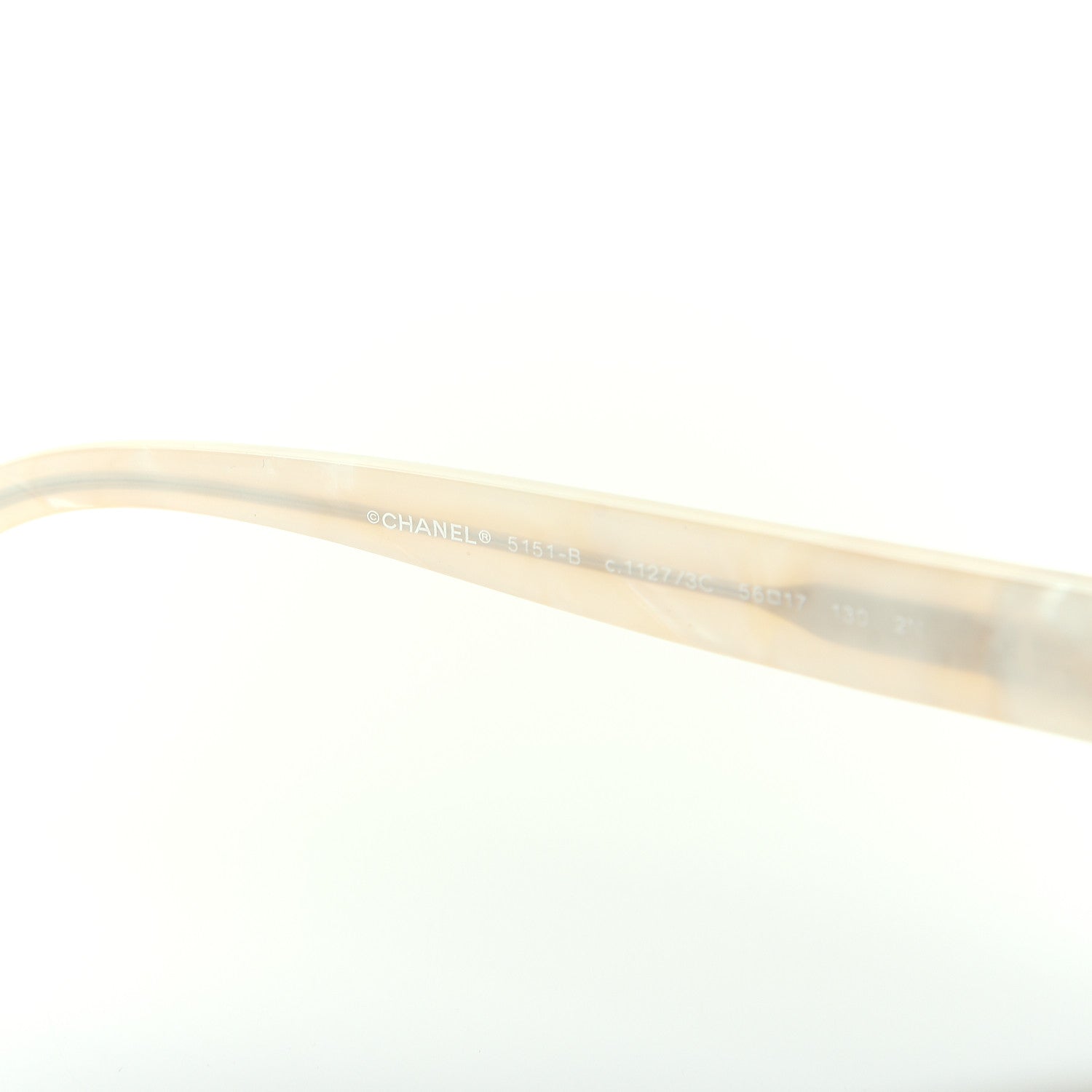Chanel Crystal CC Sunglasses 5151-B White 5 of 7
