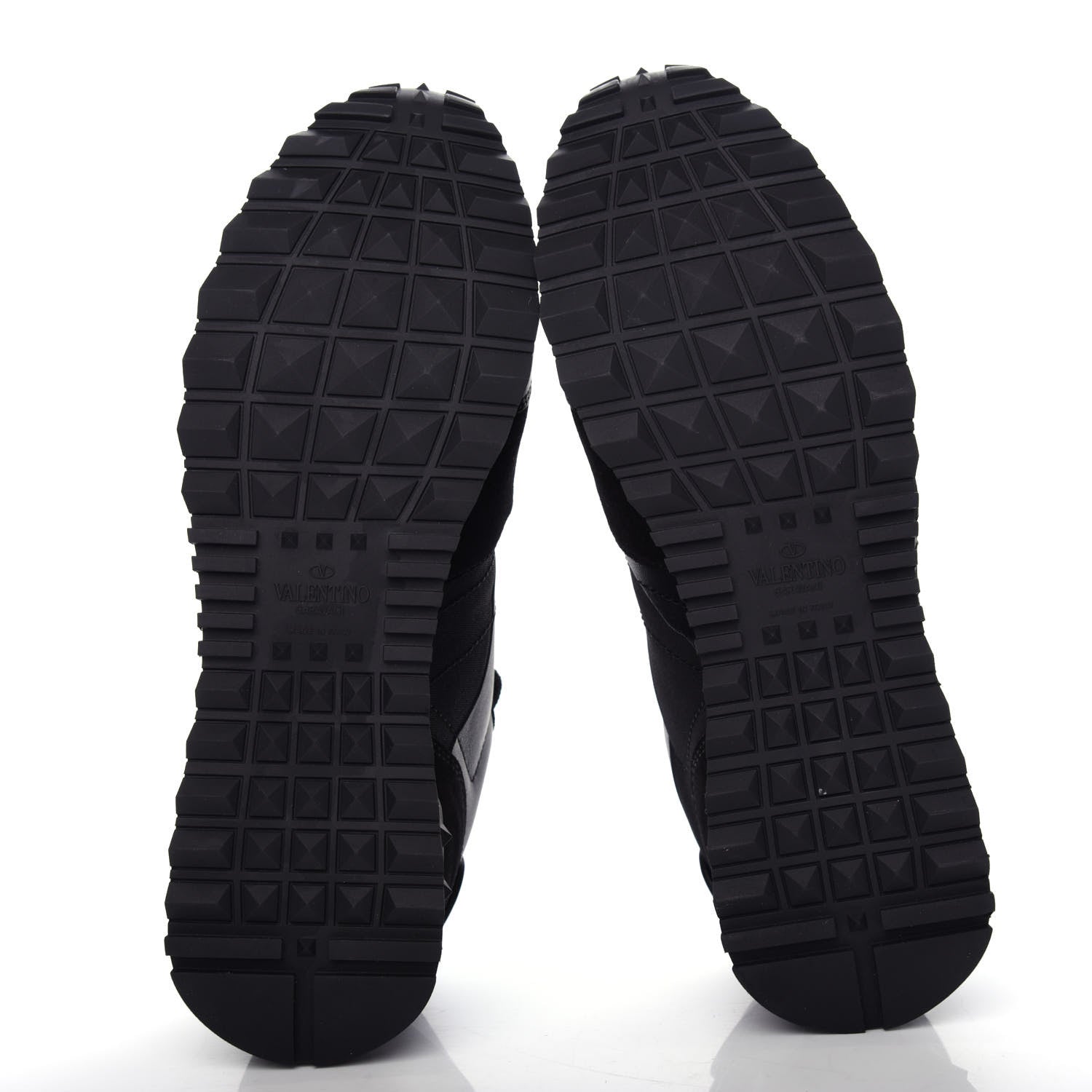 Valentino Garavani Nappa Suede Camouflage Womens Rockrunner Sneakers 38.5 Black 6 of 11