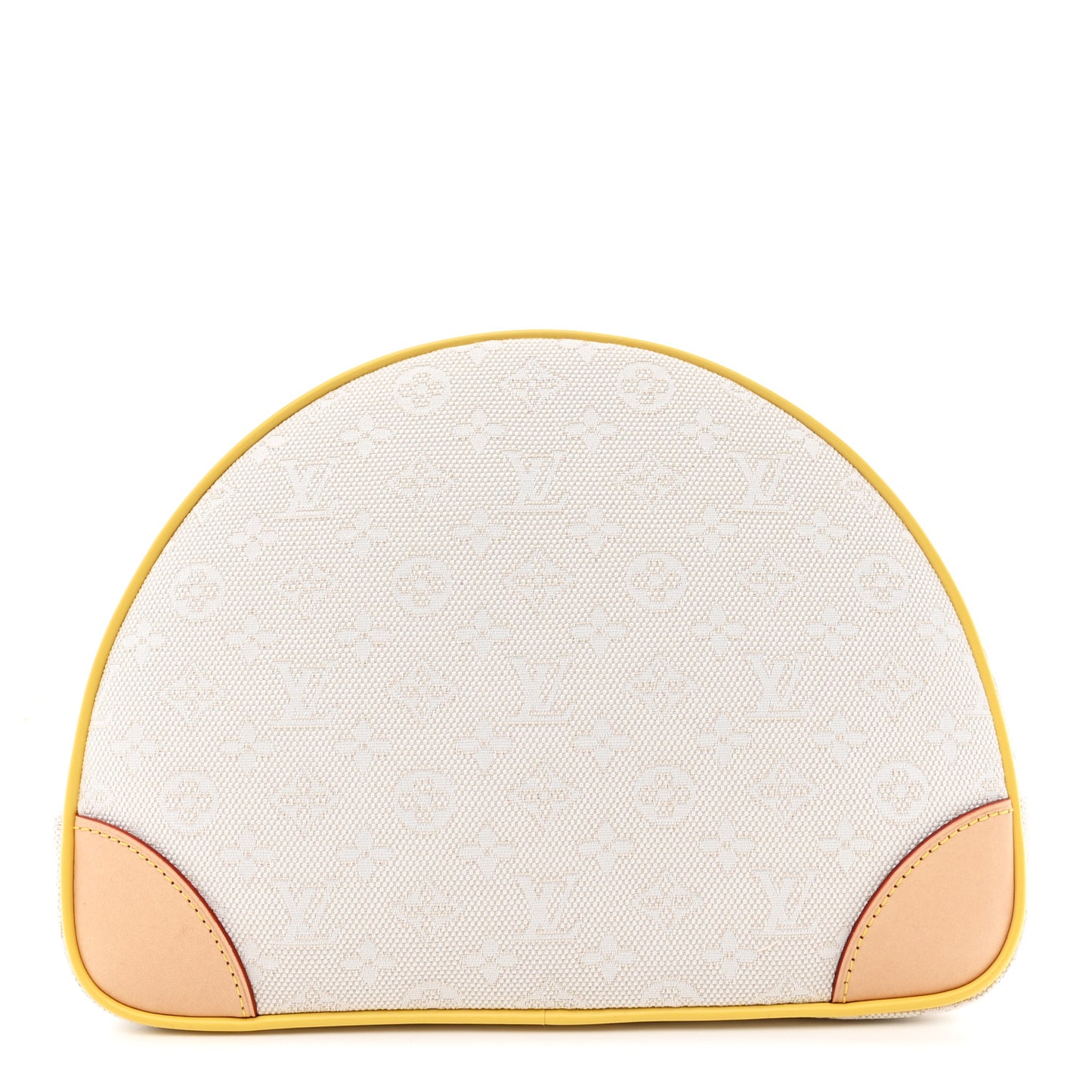 Cotton Monogram Jacquard Baby Pouch Beige