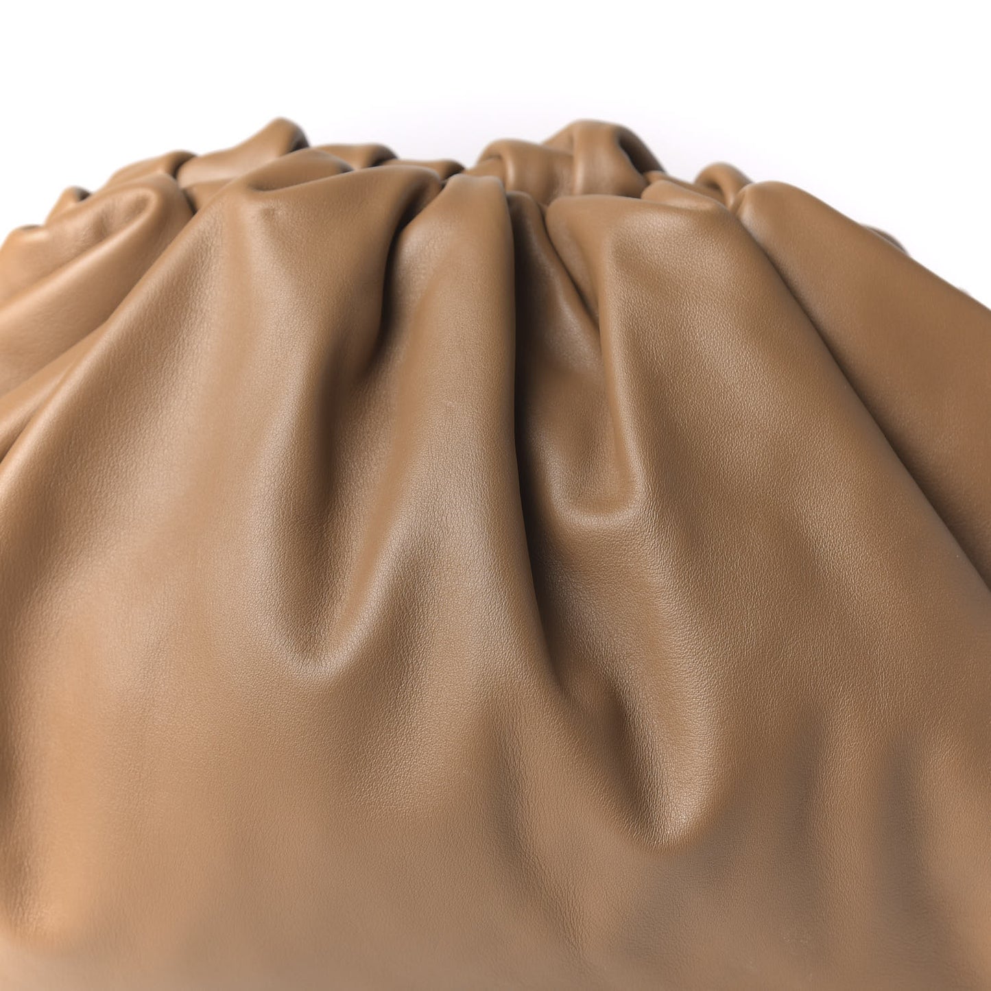 Smooth Butter Calf The Pouch Oversized Clutch Cammello