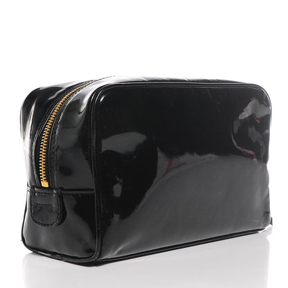 Chanel Vinyl CC Cosmetic Case Black 3 of 8