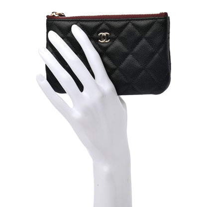 Chanel Caviar Quilted Small Cosmetic Case Black 2 of 7