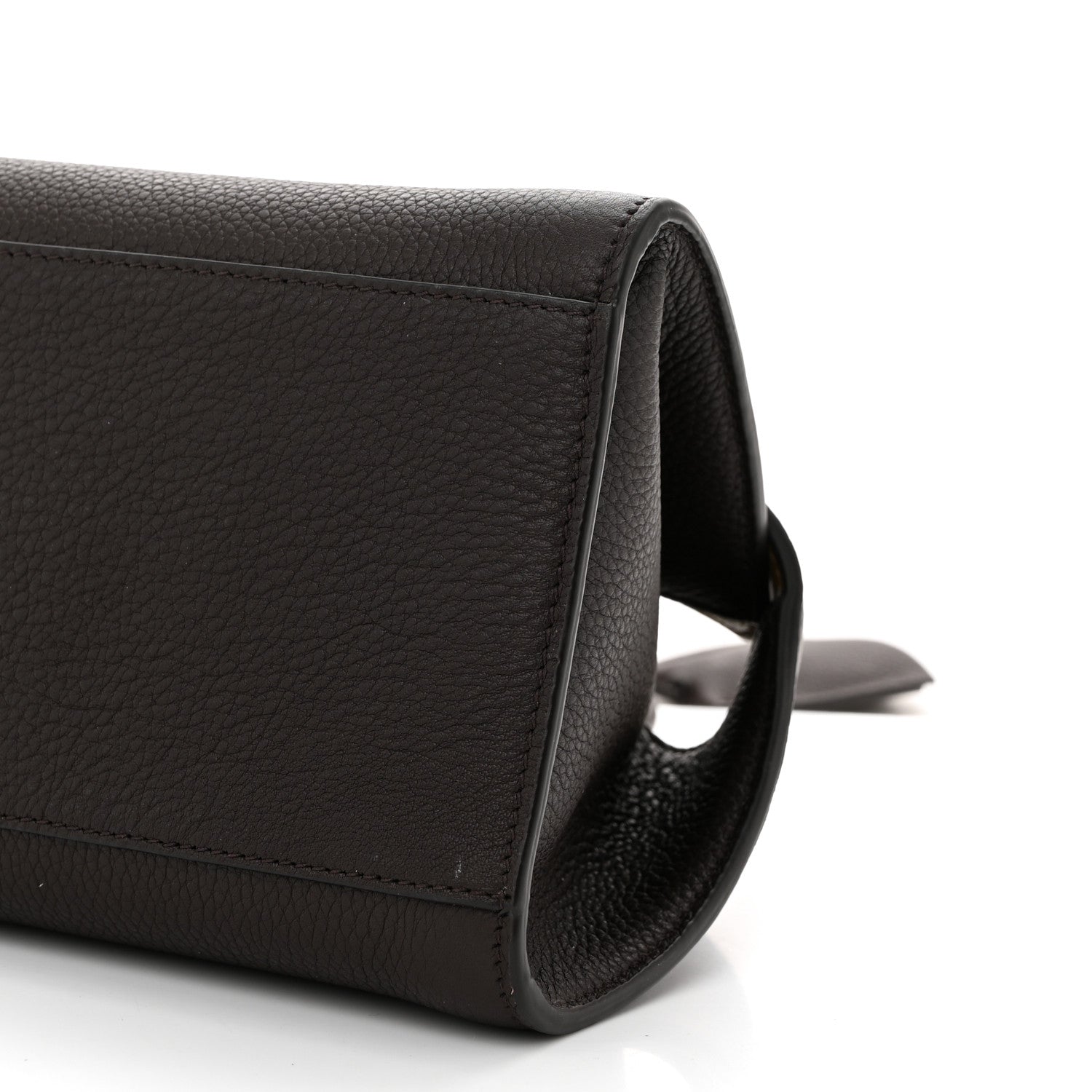 Salvatore Ferragamo Hammered Calfskin Mini Hug Bag Burnt Ocra 9 of 9