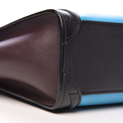 Celine Smooth Calfskin Nano Tri-Color Luggage Turquoise 9 of 12