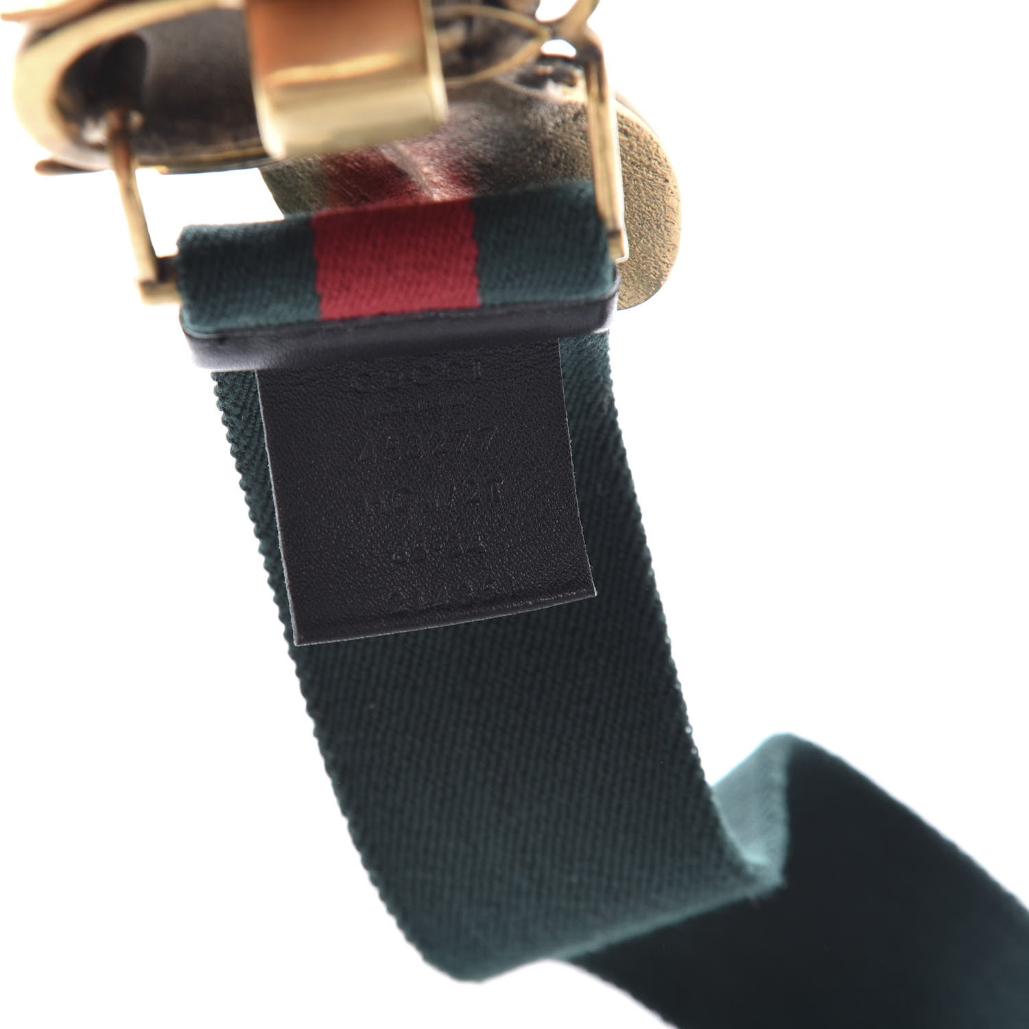 Gucci Web Queen Margaret Bee Belt 85 34 Red Green 4 of 4