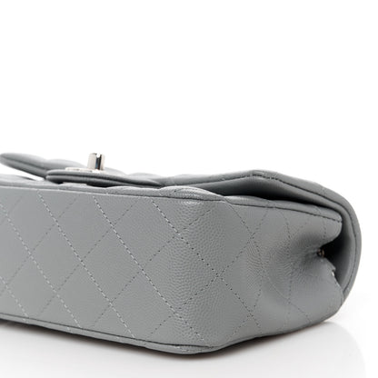 Chanel Caviar Quilted Mini Rectangular Flap Grey 11 of 12