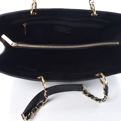 Chanel Caviar Quilted XL Grand Shopping Tote GST Black 5 of 15