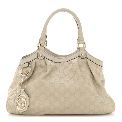 Gucci Guccissima Medium Sukey Tote Mystic White 1 of 11